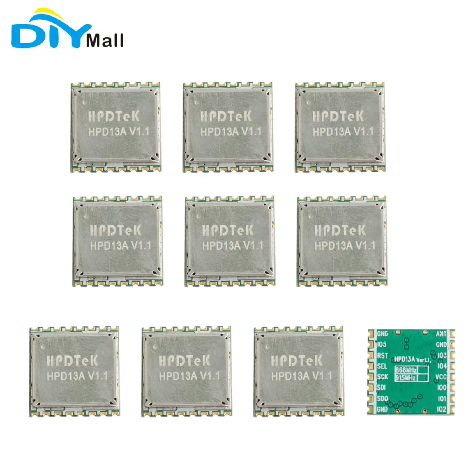 Lora Rfm95 - 10 SZT. HPD13A 868MHz/915MHz SX1276 Moduł
