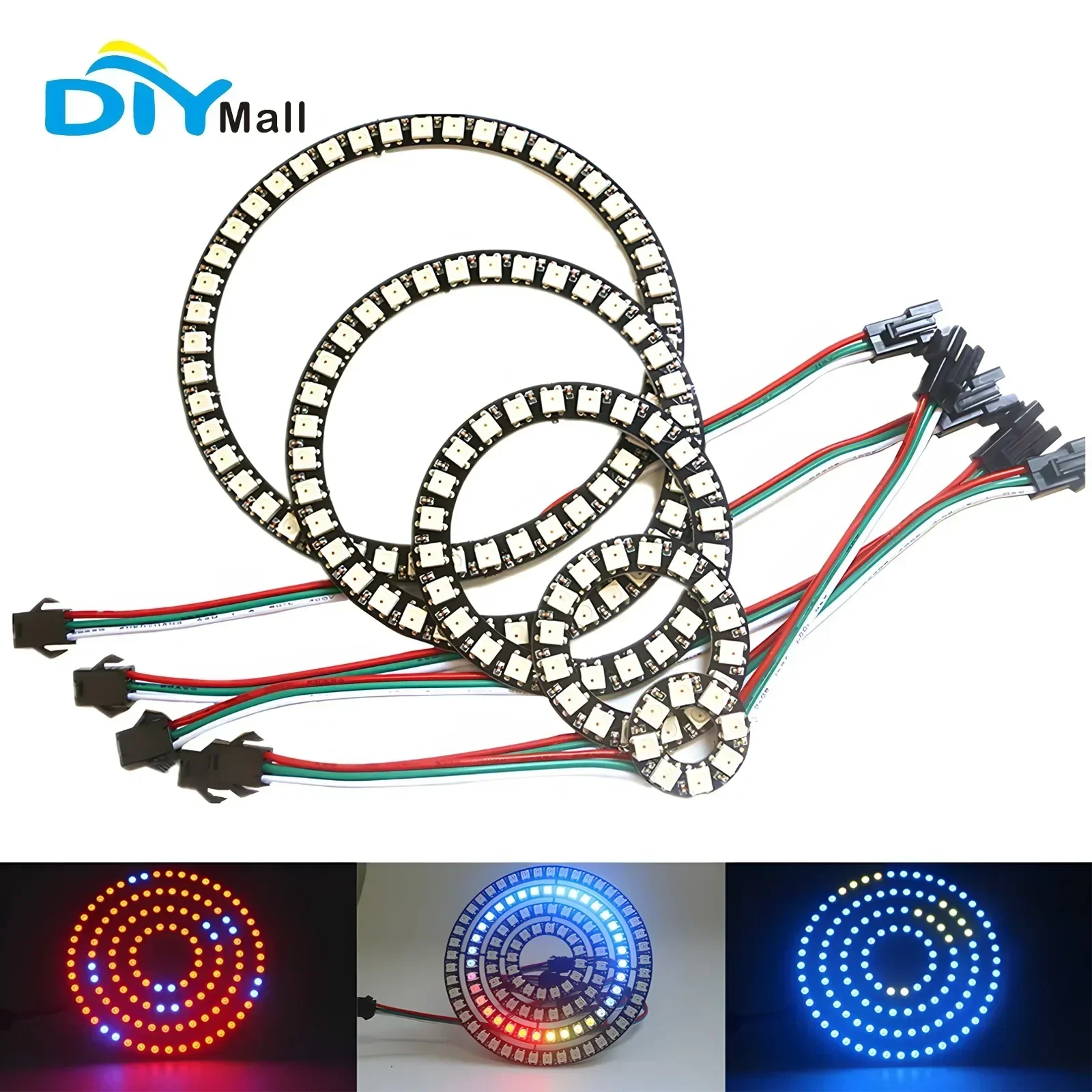 Ws2812B - DIYmall WS2812B 5050 RGB LED Pierścień