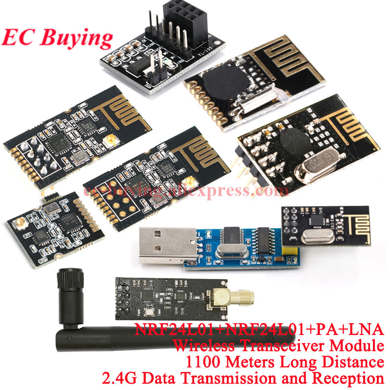 Nrf24L01 - Moduł bezprzewodowej transmisji danych NRF24L01+PA+LNA 2.4GHz