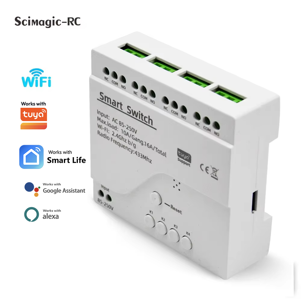 Relay Module 4 Channel - Inteligentny Przełącznik 4-kanałowy Moduł Przekaźnikowy Automatyka