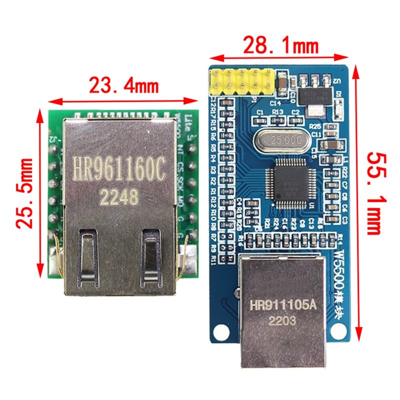 Moduł sieciowy Ethernet AA60 W – Ethernet W5500 recenzja i cena